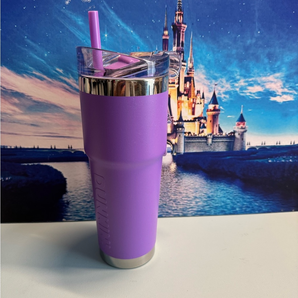 Dunkin' Purple Tumbler with Straw